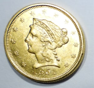 1851 $2.50 LIBERTY GOLD PIECE