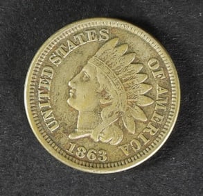 1863 INDIAN HEAD CENT