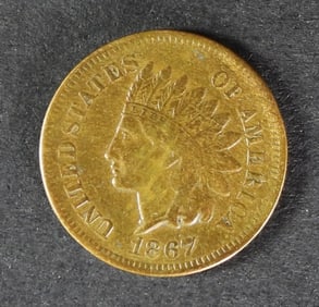 1867 INDIAN HEAD CENT