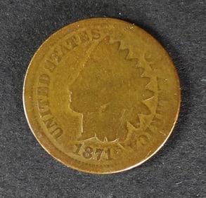 1871 INDIAN HEAD CENT