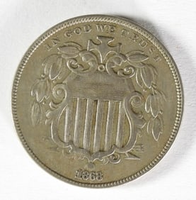 1868 SHIELD NICKEL