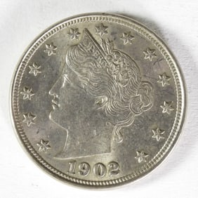 1902 LIBERTY "V" NICKEL