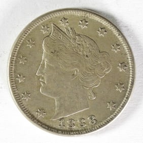 1888 LIBERTY "V" NICKEL