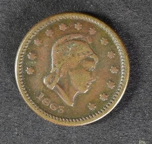 1863 J.J SQUIRE CIVIL WAR TOKEN