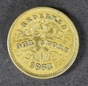 1863 ROBINSON & BALLOU GROCERS CWT