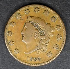1830 MATRON HEAD CENT