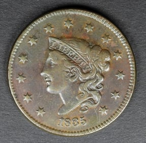 1835 MATRON HEAD CENT