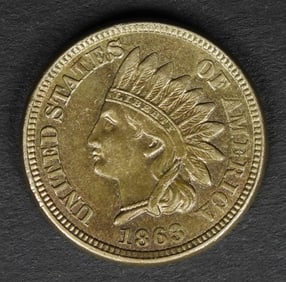1863 INDIAN HEAD ONE CENT