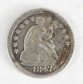 1847 LIBERTY SEATED HALF DIME