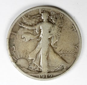 1919 LIBERTY WALKING HALF DOLLAR