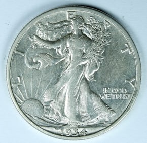 1934 LIBERTY WALKING HALF DOLLAR