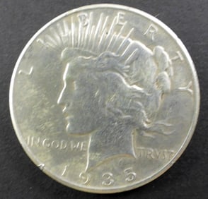 1935 PEACE DOLLAR VF