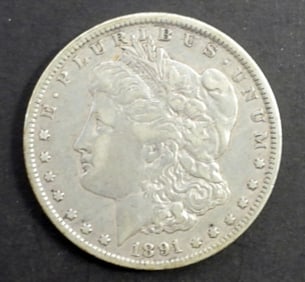 1891-O MORGAN DOLLAR XF