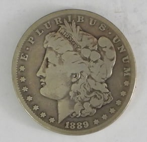 1889-CC MORGAN SILVER DOLLAR