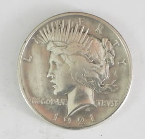 1921 PEACE SILVER DOLLAR