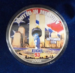 2002 FLIGHT 93 COLORIZED SILVER EAGLE