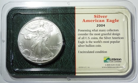 2004 SILVER EAGLE BU IN LITTLETON PACK