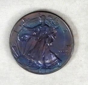 2015 AMERICAN SILVER EAGLE RAINBOW BU