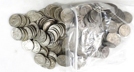 200 BUFFALO NICKELS - FULL DATE