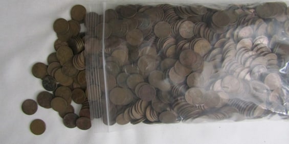1000 MIXED DATE WHEAT CENTS