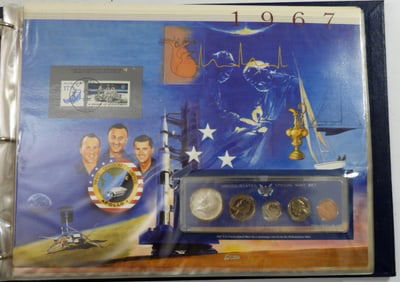 25yr U.S. MINT SETS in DISPLAY ALBUM PCS