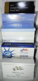 2007-2011 U.S. MINT PROOF SETS