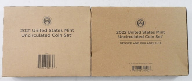 2021 & 2022 U.S. MINT SETS in OGP