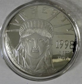 1998 GIANT QUARTER -POUND EAGLE w/COA