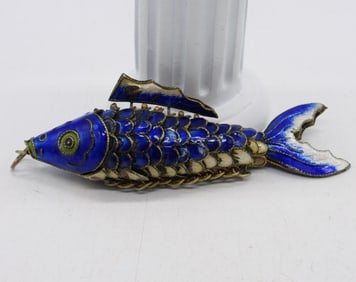 CLOISONNE ARTICULATED KOI PENDANT