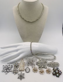VINTAGE RHINESTONE BROOCHES & MORE