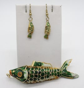 ARTICULATED KOI FISH PENDANT