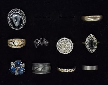 (10) FASHION RINGS