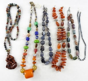 (6)INCREDIBLE GEMSTONE NECKLACES