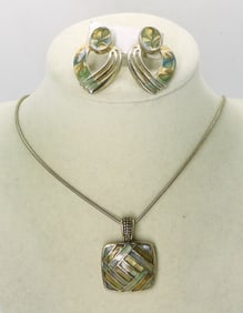 LIA SOPHIA NECKLACE / EARRING SET