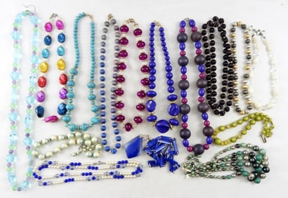 BLUE, PURPLE, & COLORFUL MIXED NECKLACES