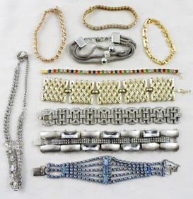 LADIES FASHION SPARKLING BRACELETS LOT
