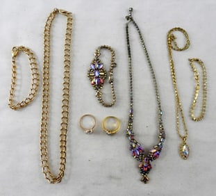 COLORFUL AND GOLD TONE SPARKLING LOT