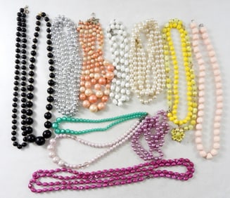 (12) BEADED VINTAGE to NOW NECKLACES