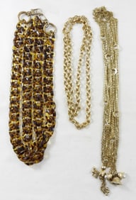 (3) FASHION JEWELRY BELTS