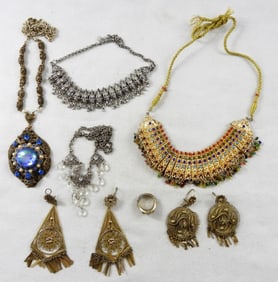 EGYPTIAN STYLE 7pc JEWELRY LOT