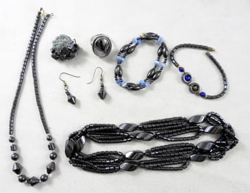 HEMATITE JEWELRY 8pc LOT - CALMING