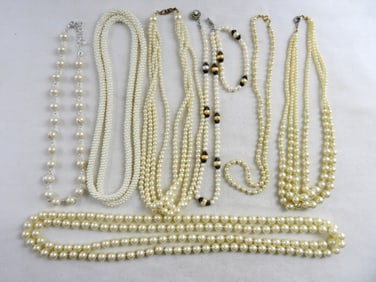 (8) FAUX PEARL LOT