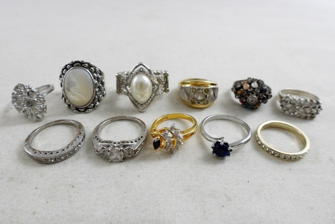 (10) MIXED RING LOT (1 of 2)