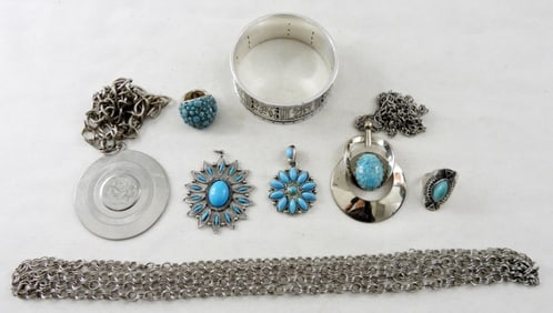 (7) STONE FASHION JEWELRY LOT