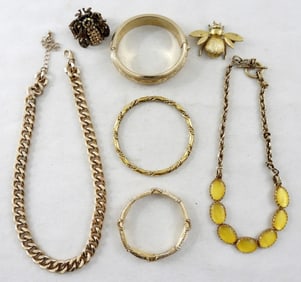 (7) GOLD TONE VTG LOT