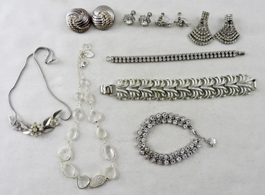 (9) MIXED SILVER TONED LOT (1 of 2)