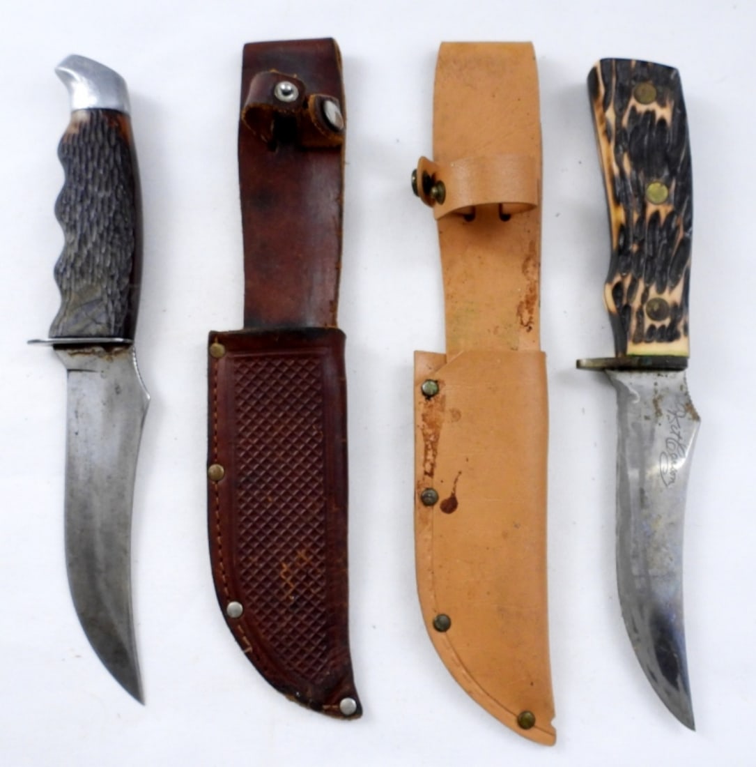 SCHRADE & IMPERIAL STRAIGHT KNIFE LOT (1 of 3)