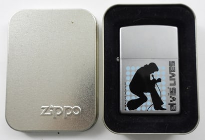 2005 SEALED ELVIS LIVES ZIPPO LIGHTER