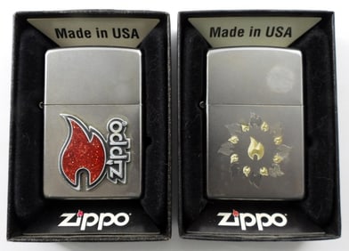 (2) 2015 ZIPPO ADVERTISING LIGHTERS