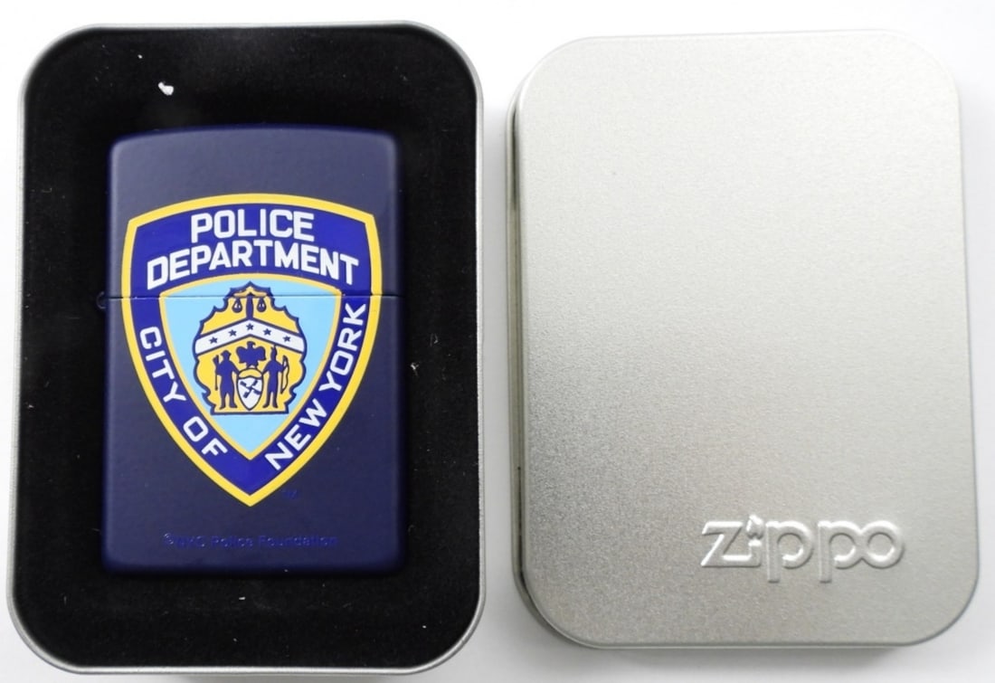 2004 SEALED NEW YORK POLICE DEPART. ZIPPO: SEALED, IN IT ORIGINAL ZIPPO BOX